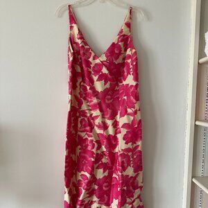 Vintage silk Ann Taylor floral slip dress